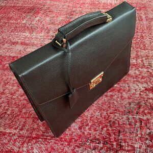 Brooks Brothers Brown Leather Briefcase